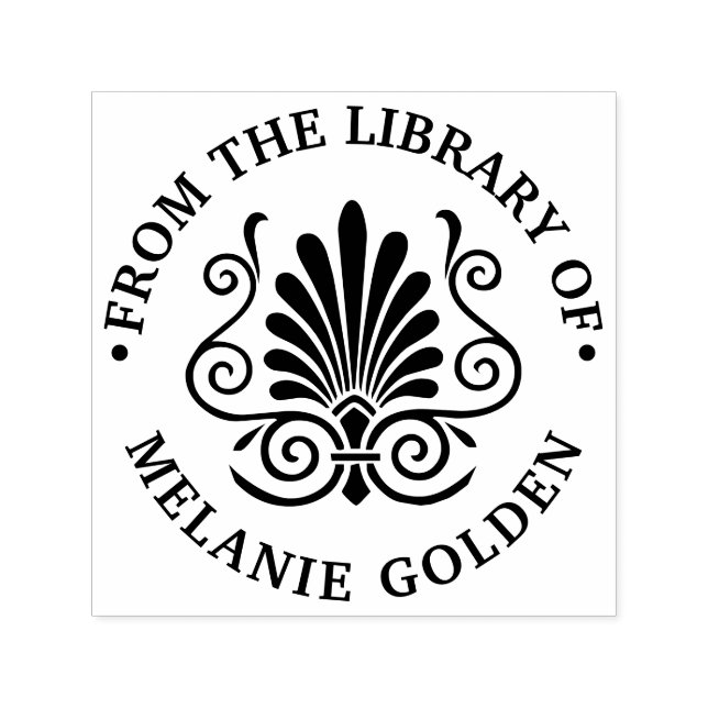 Art Deco Plume Arabesque Permastempel (Design)