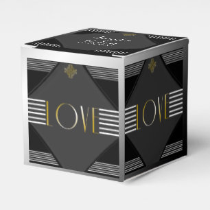 Art Deco Posh Gastgeschenk Hochzeit Box Geschenkschachtel