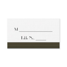 Art Deco Posh Wedding Platzkarten