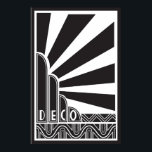 Art Deco Poster<br><div class="desc">Dieses atemberaubende Deko-Poster ergänzt die Dekoration in jedem Zimmer um eine wunderbare Note - gerahmt!</div>