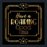 Art Deco Poster "Let's Party Like Gatsby"<br><div class="desc">Art Deco Poster "Let's Party Like Gatsby" - Great Gatsby Inspiriert</div>