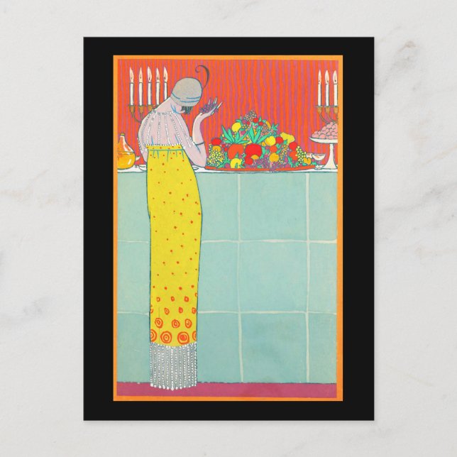 Art Deco Postkarte 8 (Vorderseite)