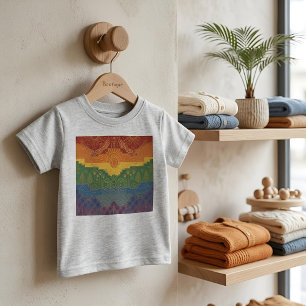 Art Deco Pride-Flagge   Regenbogen II Vintage 1920 Baby T-shirt