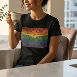 Art Deco Pride-Flagge | Regenbogen II Vintage 1920 T-Shirt