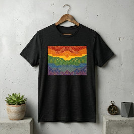 Art Deco Pride-Flagge | Regenbogen II Vintage 1920 Tri-Blend Shirt