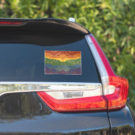 Art Deco Pride-Flagge | Regenbogen II Vintage-Aufk Aufkleber