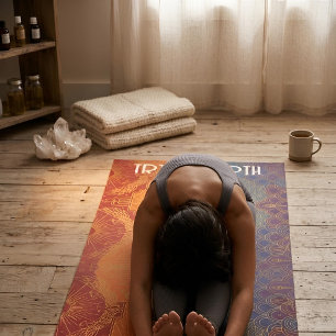 Art Deco Pride-Flagge   True North Personalisiert Yogamatte