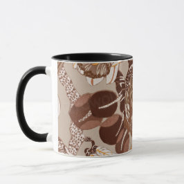 Art Deco Protea Blume Tasse