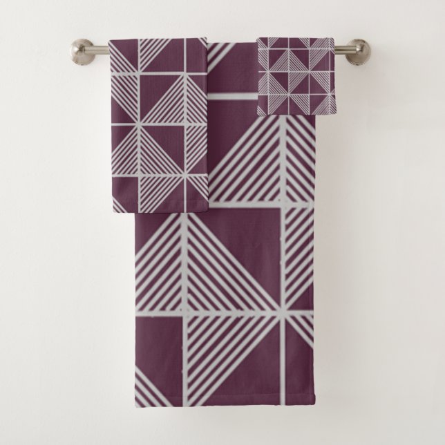 Art Deco Puzzle Badhandtuch Set (Insitu)