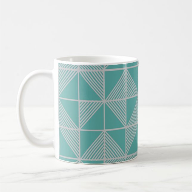Art Deco Puzzle Kaffeetasse (Links)