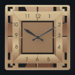 Art Deco Quadratische Wanduhr<br><div class="desc">Großartiges Uhrendesign. Du wirst es wie andere Liebe bekommen. Sie können dieses Design auch für andere Produkte verwenden,  die Sie mögen,  oder Ihren Text anpassen und hinzufügen. Folgen Sie mir für mehr. Vielen Dank. Ich wünsche Ihnen einen schönen Tag.</div>