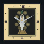 Art Deco Quadratische Wanduhr<br><div class="desc">Tolle Art Deco Uhr Design. Du wirst es wie andere Liebe bekommen. Sie können dieses Design auch für andere Produkte verwenden, die Sie mögen, oder Ihren Text anpassen und hinzufügen. Folgen Sie mir für mehr. Vielen Dank. Ich wünsche Ihnen einen schönen Tag.</div>