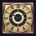 Art Deco Quadratische Wanduhr<br><div class="desc">Großartiges Uhrendesign. Du wirst es wie andere Liebe bekommen. Sie können dieses Design auch für andere Produkte verwenden,  die Sie mögen,  oder Ihren Text anpassen und hinzufügen. Folgen Sie mir für mehr. Vielen Dank. Ich wünsche Ihnen einen schönen Tag.</div>