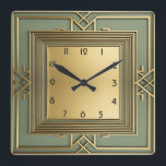 Art Deco Quadratische Wanduhr<br><div class="desc">Großartiges Uhrendesign. Du wirst es wie andere Liebe bekommen. Sie können dieses Design auch für andere Produkte verwenden,  die Sie mögen,  oder Ihren Text anpassen und hinzufügen. Folgen Sie mir für mehr. Vielen Dank. Ich wünsche Ihnen einen schönen Tag.</div>