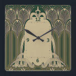 Art Deco Quadratische Wanduhr<br><div class="desc">Großartiges Uhrendesign. Du wirst es wie andere Liebe bekommen. Sie können dieses Design auch für andere Produkte verwenden,  die Sie mögen,  oder Ihren Text anpassen und hinzufügen. Folgen Sie mir für mehr. Vielen Dank. Ich wünsche Ihnen einen schönen Tag.</div>