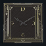 Art Deco Quadratische Wanduhr<br><div class="desc">Art DecoEs ist an der Zeit, Ihre Lieblingskunst, Fotos und Texte mit einer benutzerdefinierten Rundwand von Zazzle zu zeigen.Erhältlich in zwei verschiedenen Größen, diese Wanduhren werden im AcryliPrint®HD Druckverfahren bedruckt, um die höchste Qualität für jedes Design zu garantieren.Bestelle diese individualisierbare runde Wanduhr für Deine Wände oder als tolles Geschenk für...</div>