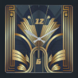 Art Deco Quadratische Wanduhr<br><div class="desc">Großartiges Uhrendesign. Du wirst es wie andere Liebe bekommen. Sie können dieses Design auch für andere Produkte verwenden, die Sie mögen, oder Ihren Text anpassen und hinzufügen. Folgen Sie mir für mehr. Vielen Dank. Ich wünsche Ihnen einen schönen Tag.</div>