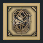 Art Deco Quadratische Wanduhr<br><div class="desc">Großartiges Design. Du wirst es wie andere Liebe bekommen. Sie können dieses Design auch für andere Produkte verwenden oder Ihren Text hinzufügen. Folgen Sie mir für mehr. Vielen Dank. Ich wünsche Ihnen einen schönen Tag.</div>