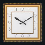 Art Deco Quadratische Wanduhr<br><div class="desc">Großartiges Uhrendesign. Du wirst es wie andere Liebe bekommen. Sie können dieses Design auch für andere Produkte verwenden,  die Sie mögen,  oder Ihren Text anpassen und hinzufügen. Folgen Sie mir für mehr. Vielen Dank. Ich wünsche Ihnen einen schönen Tag.</div>