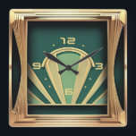 Art Deco Quadratische Wanduhr<br><div class="desc">Tolle Kunst Deko Uhr Design. Du wirst es wie andere Liebe bekommen. Sie können dieses Design auch für andere Produkte verwenden,  die Sie mögen,  oder Ihren Text anpassen und hinzufügen. Folgen Sie mir für mehr. Danke. Ich habe einen schönen Tag.</div>