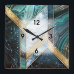 Art Deco Quadratische Wanduhr<br><div class="desc">Tolle Uhr Design im Deko-Stil. Du wirst es wie andere Liebe bekommen. Sie können dieses Design auch für andere Produkte verwenden, die Sie mögen, oder Ihren Text anpassen und hinzufügen. Folgen Sie mir für mehr. Vielen Dank. Ich wünsche Ihnen einen schönen Tag.</div>
