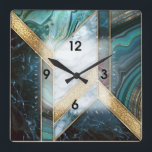 Art Deco Quadratische Wanduhr<br><div class="desc">Tolle Uhr Design im Deko-Stil. Du wirst es wie andere Liebe bekommen. Sie können dieses Design auch für andere Produkte verwenden,  die Sie mögen,  oder Ihren Text anpassen und hinzufügen. Folgen Sie mir für mehr. Vielen Dank. Ich wünsche Ihnen einen schönen Tag.</div>