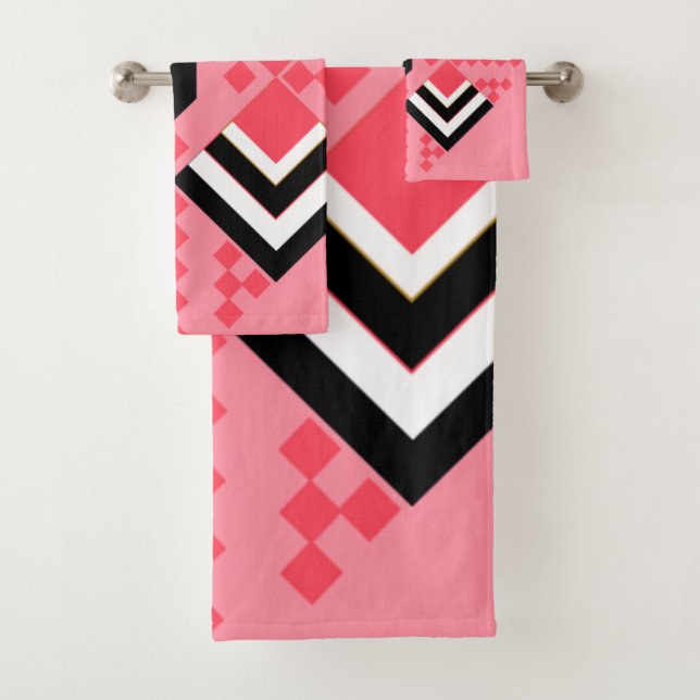 Art Deco Quilt Badhandtuch Set (Insitu)