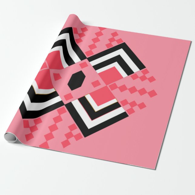Art Deco Quilt Inspiriert Geschenkpapier (Ungerollt)