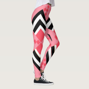 Art Deco Quilt Inspiriert Leggings