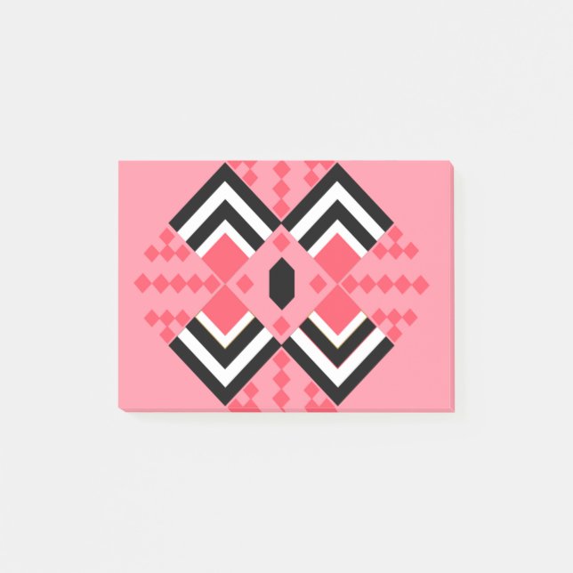 Art Deco Quilt Inspiriert Post-it Klebezettel (Vorderseite)