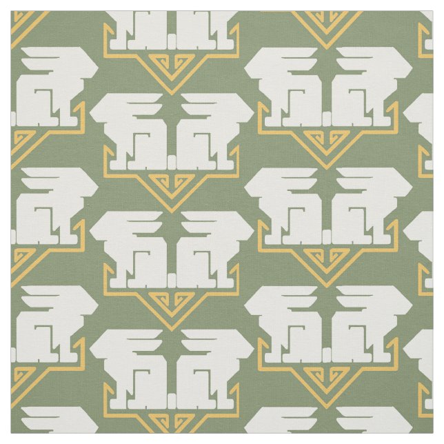 Art Deco Rabbits Stoff (Muster)
