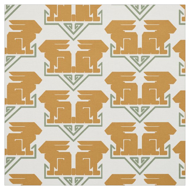 Art Deco Rabbits Stoff (Muster)