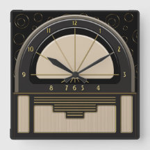 Art Deco Radiola (Sand, Dunkelgrau, Schwarz, Gold)
