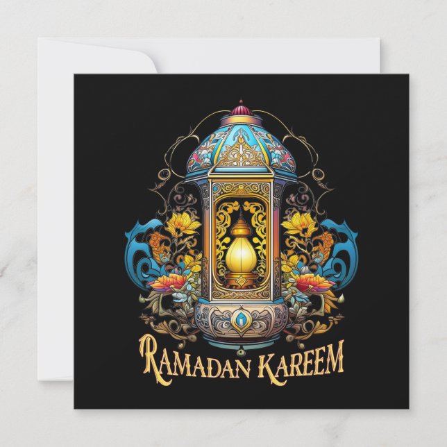 Art Deco Ramadan Einladung (Vorderseite)