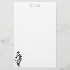 Art-Deco-Rasterpapier personalisiert Briefpapier