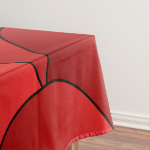 Art Deco Red Scales Design Tableclout Tischdecke