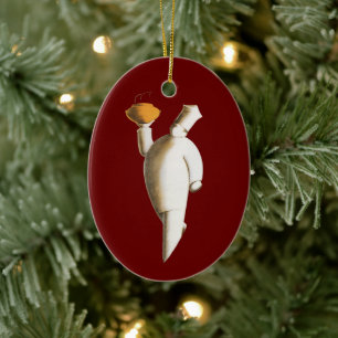 Art Deco Restaurantkoch, Vintage-Unternehmen Keramik Ornament
