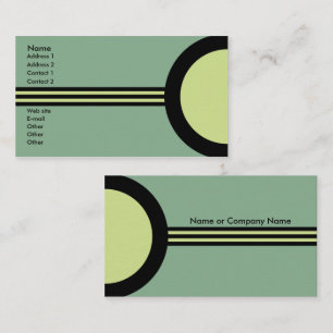 Art Deco Retro Geschäft / Netzwerk-Profilkarte Visitenkarte