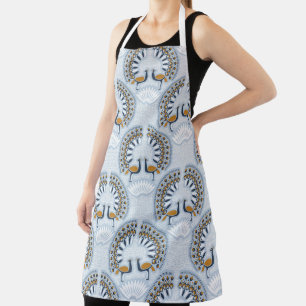Art Deco Retro Pfau Schürze