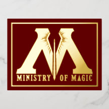 Art Deco Retro Red Gold Monogram M Vintage Kunst