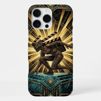 Art Deco Retro Sci-Fi iPhone 16 Pro Max Case  Hülle