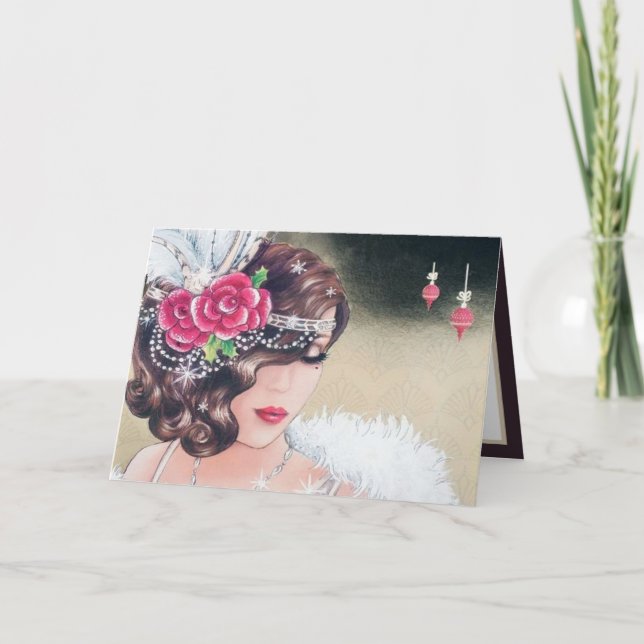 Art Deco Retro Weihnachten (Vorderseite)