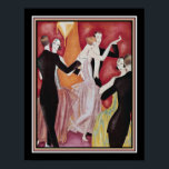 Art Deco Roaring 20 Tänzer Poster<br><div class="desc">1926 Art Deco Roaring Tanzers Print by Fabius Lorenzi</div>