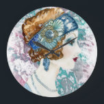 Art Deco Roaring 20er Jahre Frauen Square Wall 192 Große Wanduhr<br><div class="desc">Diese Art Deko Acrylwanduhr ist perfekt für diese Rückenstromvibe!</div>