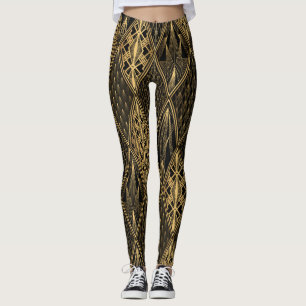 Art Deco Rodelbahn mit Aussicht Leggings