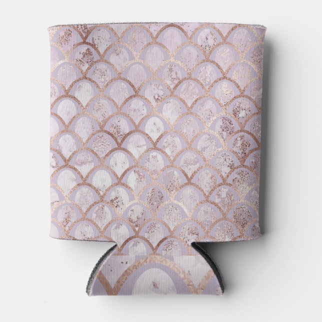 Art Deco, Rose Gold Geometric. Dosenkühler (Vorderseite)