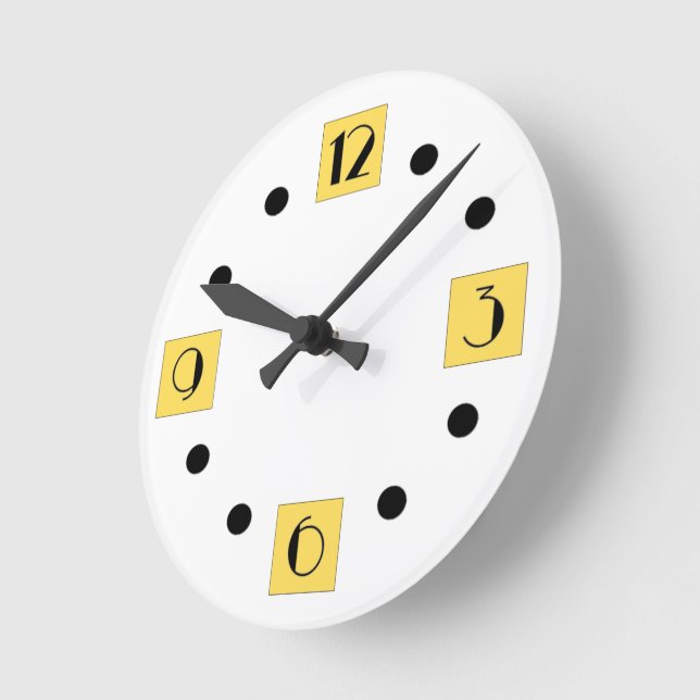 Art Deco Round Clock Runde Wanduhr (Winkel)