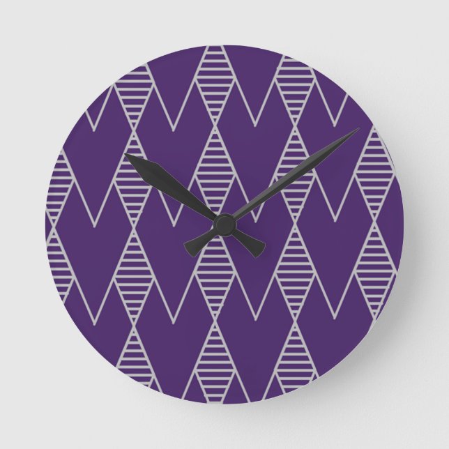 Art Deco Runde Wanduhr (Vorderseite)