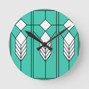 Art Deco Runde Wanduhr