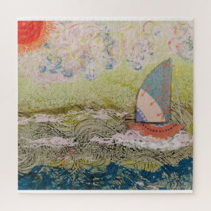 Art Deco Sailboat Puzzle